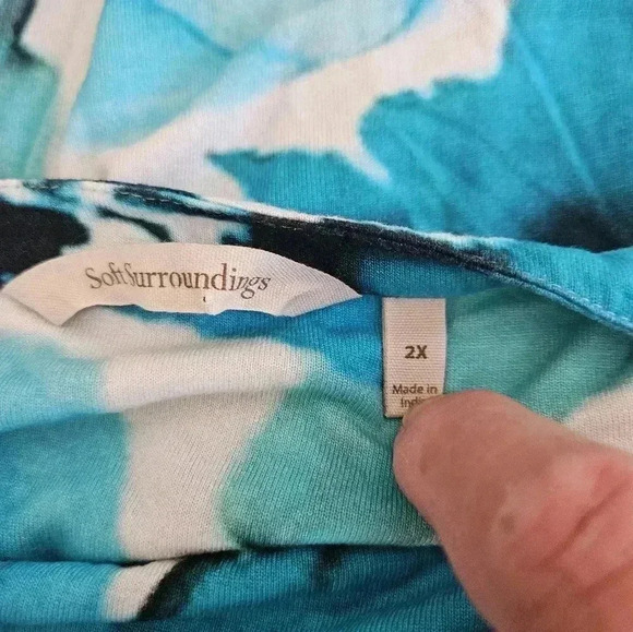 Soft Surroundings Catamara Tunic Top Size 2X EUC - Picture 7 of 8